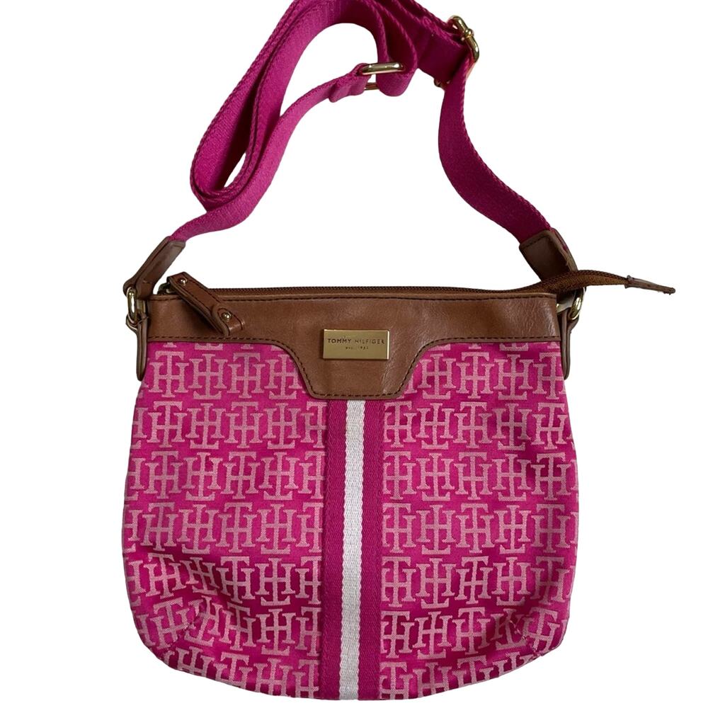 Tommy Hilfiger | Pink Signature Small Crossbody Purse Bag